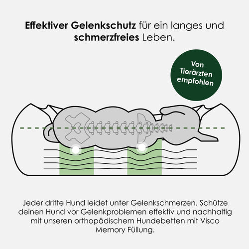 Gezellig orthopedisch bed voor honden